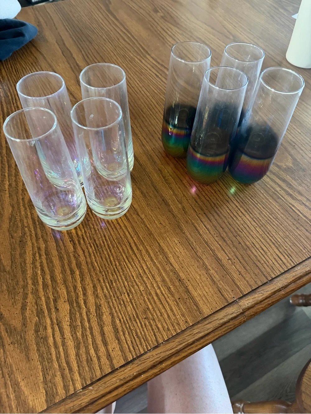 Two sets of champagne glasses (8)